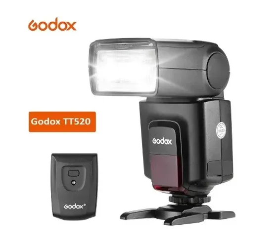 Flash Speedlite Godox TT520 Para Nikon e Canon - Já com Rádio Flash