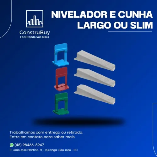 Nivelador Espaçador e Cunha Entrega na Grande Florianópolis