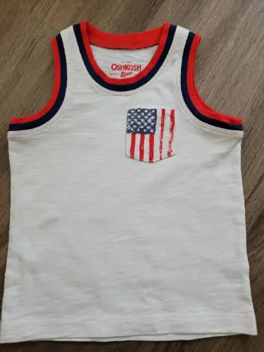 Camisa regata de bebê USA OSHKOSH