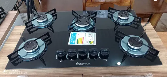 FOGÃO 5 BOCAS COOKTOP NOVO