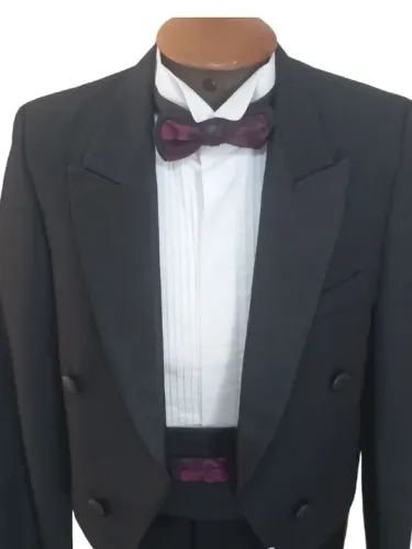 Terno Smoking Modelo Dinner Infantil Preto