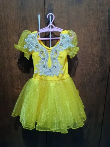 Vestido Infantil de Festa - Renda e Tule - Tamanho 4