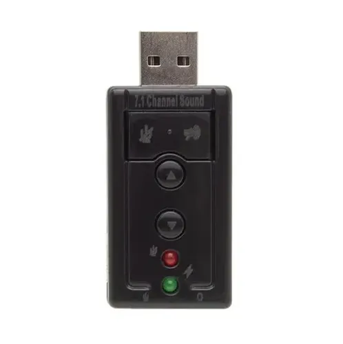 Adaptador Placa De Som Audio 7.1 Usb