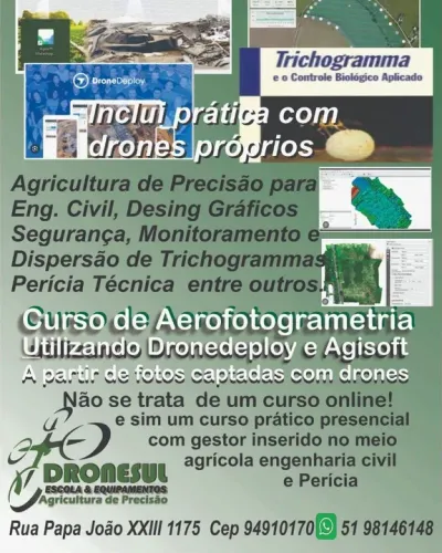 Curso de Aerofotogrametria com drones