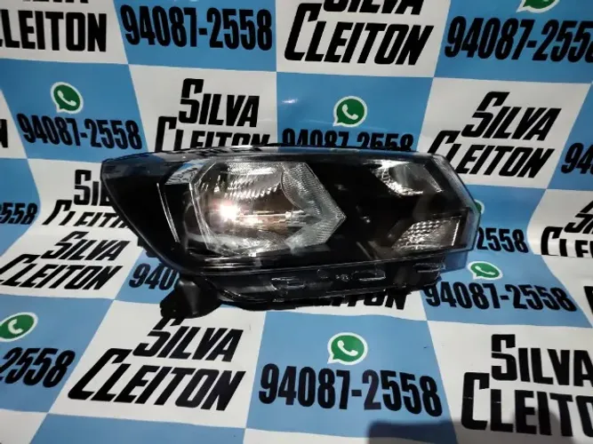 farol direito  gol voyage e saveiro de 2017 ate 2020  fume foco simples novo importado 