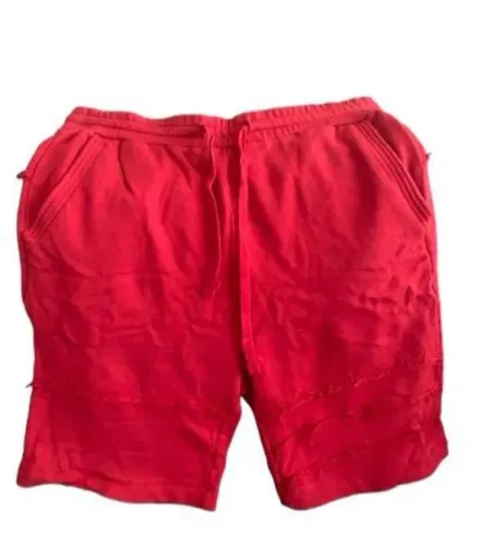 Bermuda Short de Moletom Vermelho Masculino