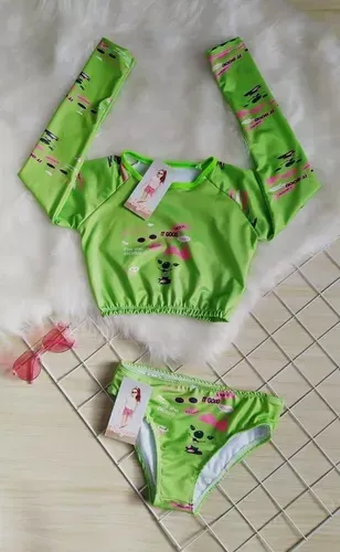 Kit Biquíni Infantil Lilica Blusa Proteção Solar + Calcinha