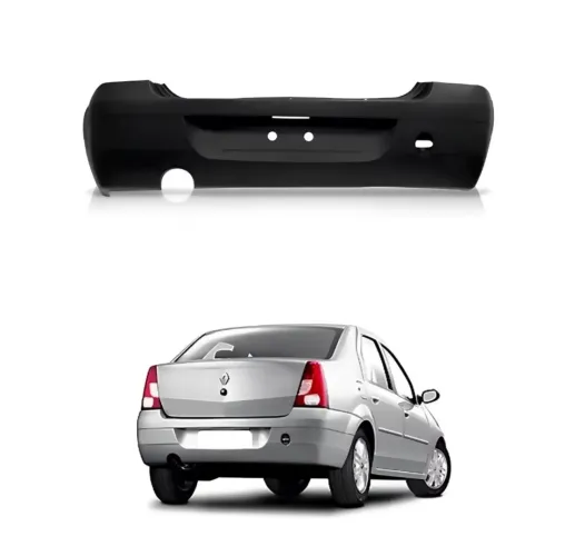 Parachoque Traseiro Renault Logan 2007 a 2010.