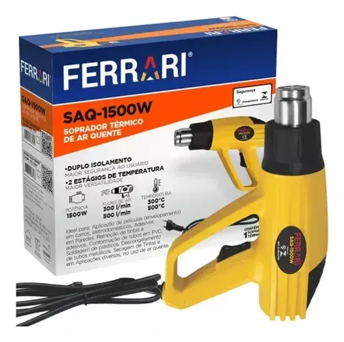 SOPRADOR TERMICO SAQ-1500W 220V-Ferrari