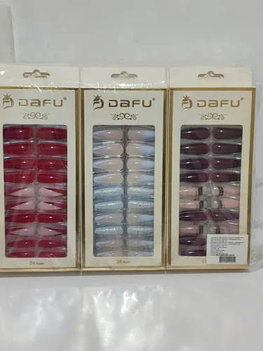 Unha postiça Dafu com 24 unidades kit 12 caixas