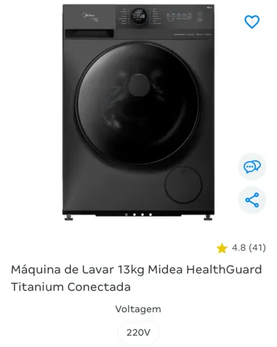 Vendo lavadora de roupa praticamente nova, está em um ap de aluguel diário