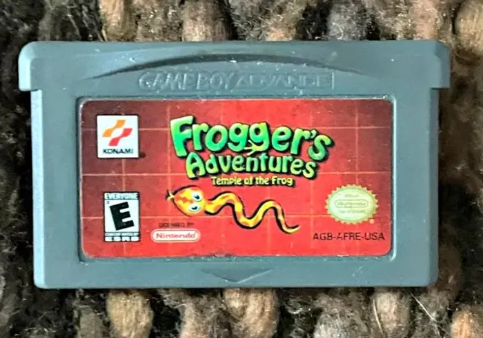 CARTUCHO FROGGER´S ADVENTURES TEMPLE OF THE FROG ORIGINAL GBA KONAMI GAMEBOY ADVANCE