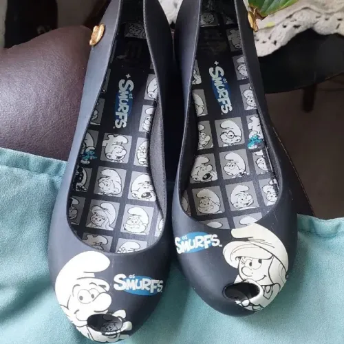 sapatilha melissa ultragirl smurfs Tam 33/34