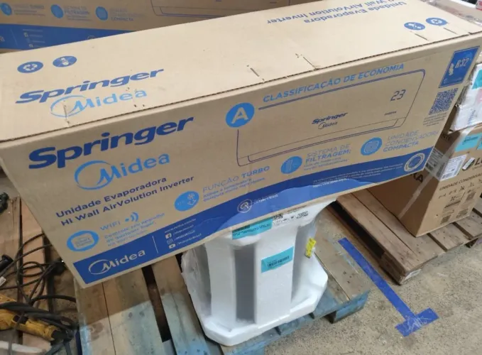 Ar Split Springer Midea INVERTER 9000 BTUs+ Novo + Nota + Garantia+ Cartão 12x!!!