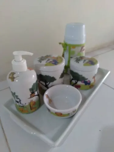 Kit Higiene Infantil Porcelana Safari