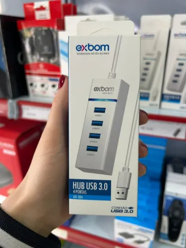 Hub com 4 portas USB 3.0 Extensor