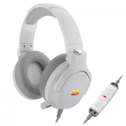 Headset Gamer Redragon Nireus White Led RGB Surround 7.1 USB - WZetta