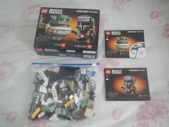 Lego 75317 Mandalorian e Grogu BrickHeadz