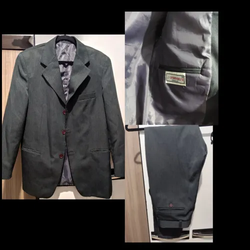 Terno Masculino Elegante - Cinza Escuro
