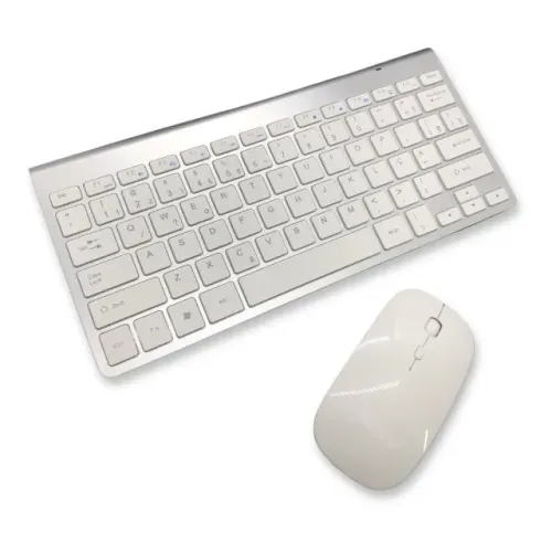 Kit Teclado Slim Com Mouse Sem Fio 2.4g Ultra Fino Para Pc Notebook H'Maston