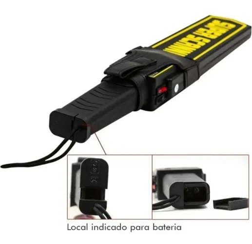 Detector De Metais Portatil Alta Sensibilidade Metal Scanner Segurança