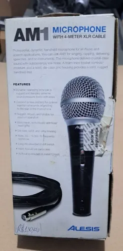 Microfone Dinâmico AM1 - Alesis - 4 Metros XLR