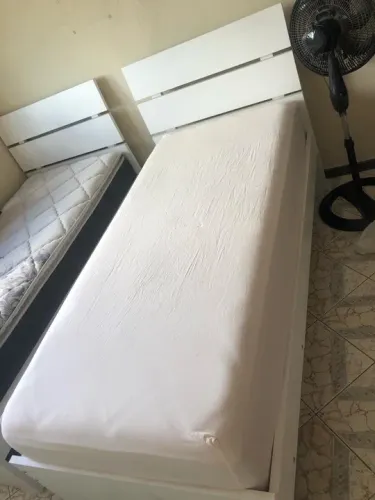 Cama Box de Solteiro Branca