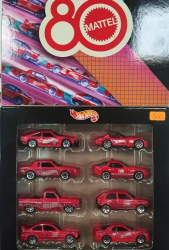 Pack Hot Wheels Comemorativo 80 Anos Mattel