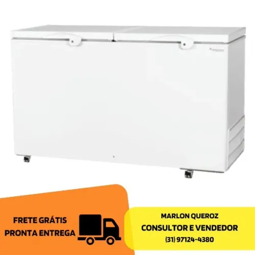Congelador Horizontal Tampa Cega Fricon 2 Tampas