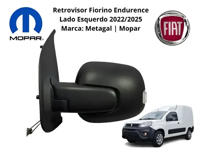 Retrovisor Fiat Fiorino 2022 2023 2024 2025 Com Seta Le (Usado