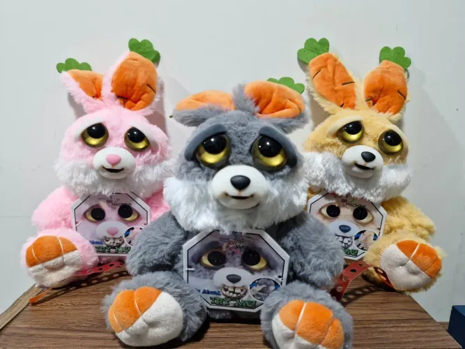 Feisty Pets COELHOS DOOFUS Páscoa 2024 - 3 Peças
