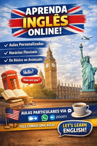 Professor de Inglês Online - Apenas R$ 40/h