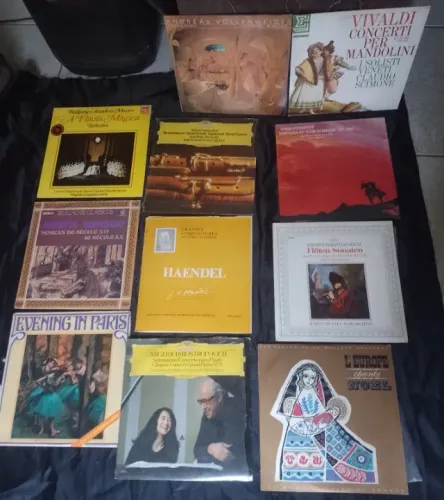 Obs: ler descrição - Coleção de Discos de Vinil - Música Clássica
