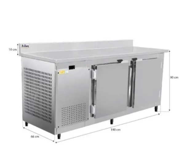 NZ. Balcão Refrigerado inox 1,90m Frilux