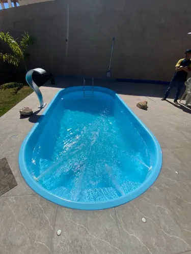 Piscina oval 6 metros
