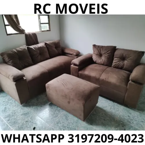 Sofá Sonata 2 e 3 Lugares com Braço Fofão - Conforto e Estilo