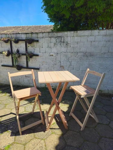 Mesa bistro dobrável quadrada 