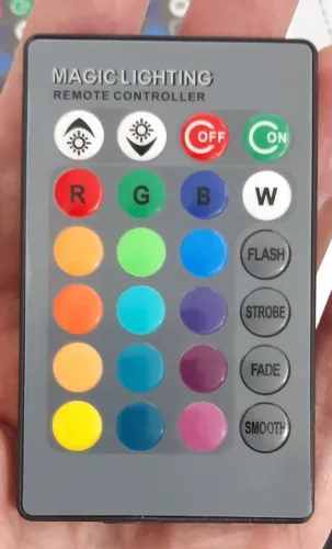 Controle remoto para lâmpadas de led RGB