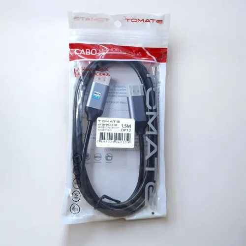 Cabo DisplayPort 4K 1.5m - Tomate