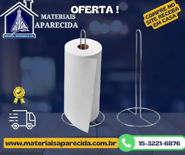 Porta Papel Toalha Cromado Top Util