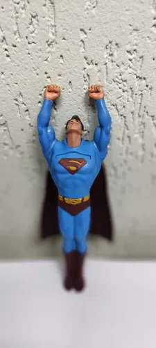 Boneco Action Figure Superman Lança Disco Anos 90 Raro Colecionador 