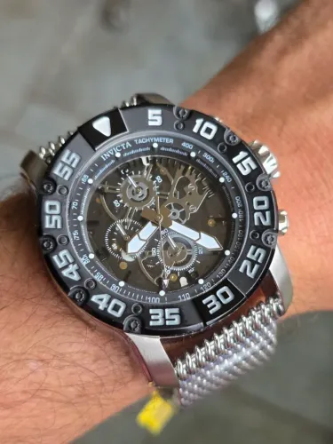 Relógio Masculino Invicta 48052 Invicta Racing Jm Ed. Ltda Prateado Preto Prateado