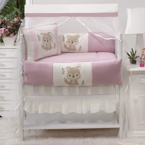 Kit de Berço com Tema de Raposinha - Enxoval de Bebê