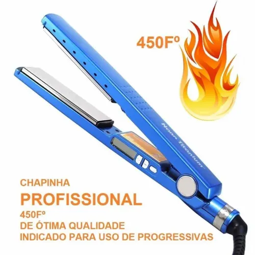 Chapinha Profissional 450°F (232°C) - Selagem Perfeita e Liso de Salão em Casa