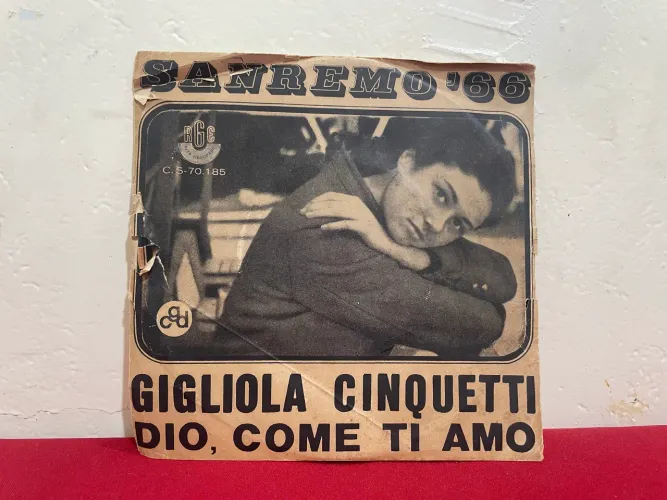Disco de Vinil Compacto Sanremo?66 Gigliola Cinquetti Dio, Come Ti Amo