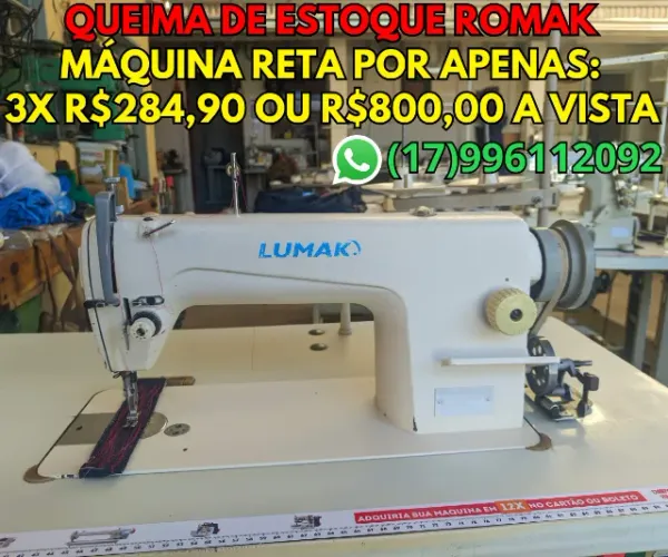 MAQUINAS DE COSTURA CONVENCIONAIS SEMI NOVAS, RETA, OVERLOCK, INTERLOCK, GALONEIRA