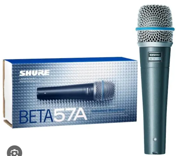 Microfone Shure Beta 57A Profissional (NOVO)
