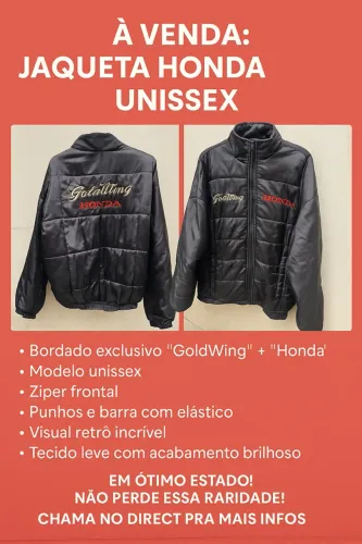 HONDA Jaqueta de motoqueiro impermeável