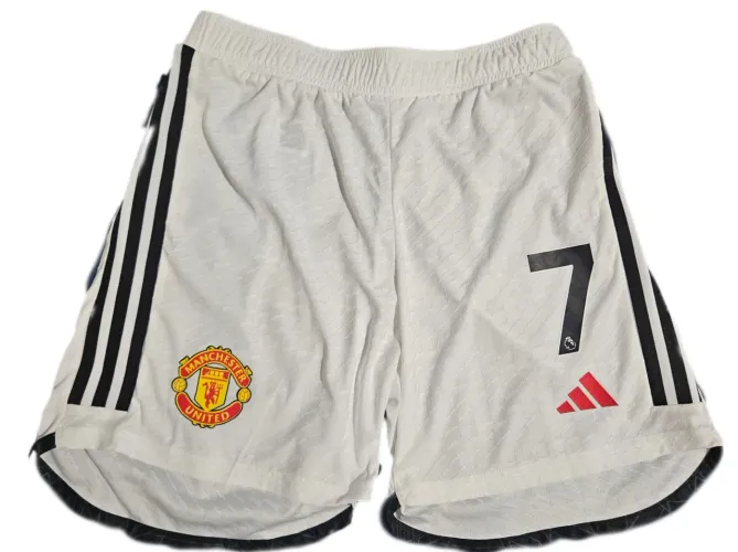 Shorts Calção Manchester United 2023 2024 Adidas Número 7 Versão Jogador