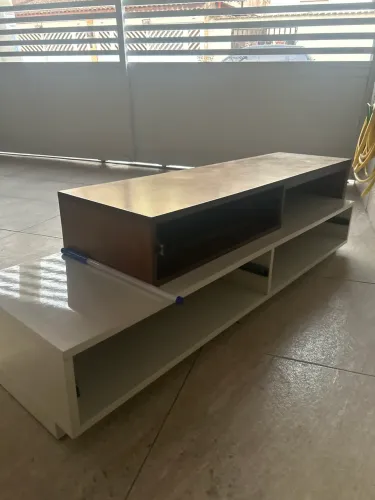 Home para sala de 1,5 m em madeira e laca